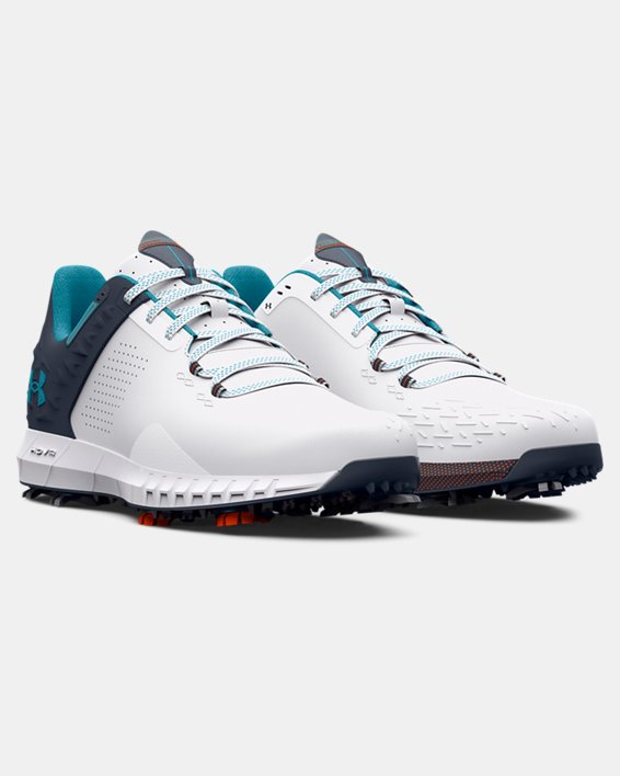 Men's UA HOVR™ Drive 2 Wide (E) Golf Shoes in White image number 3
